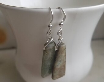 Sterling Silver Kyanite Earrings - Kyanite - Earrings - Sterling Silver