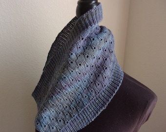 Raindrop Cowl knitting pattern