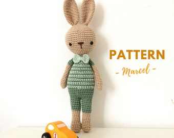 Marcel | Crochet Bunny Pattern, Crochet Pattern, Crochet Bunny, Amigurumi Pattern, Amigurumi Bunny, Amigurumi Bunny Pattern, PDF