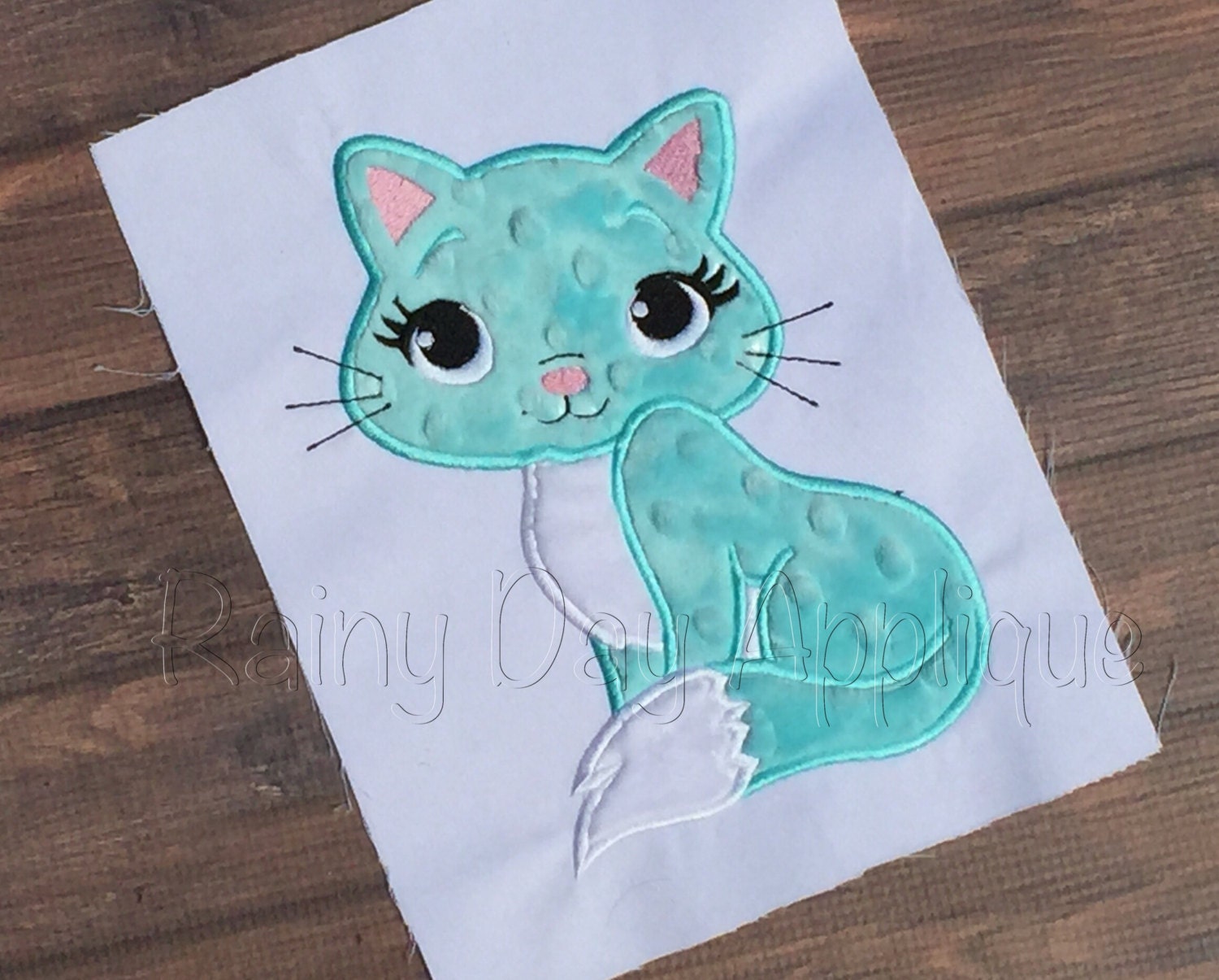 Kitty Applique Cat Design Kitty Cat Embroidery Cute Kitty