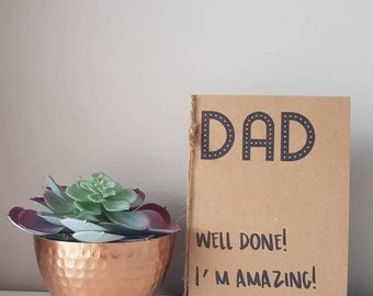 Card for dad, Dad, Father Birthday, Dad card, Cards for dad, Funny card, Dad birthday, Fathers day card, Funny fathers day,