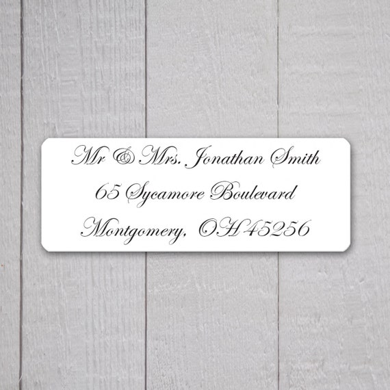 Return Address Labels For Wedding Invitations 3