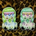 3Eyez tattooed chicks sticker. Choose your color