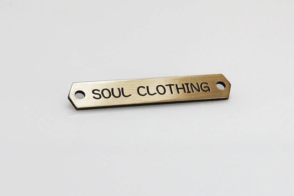 Custom Clothing  Labels  Engraved Metal  Tags Metal  Tags
