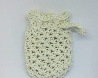 100% cotton soap cosy - soap saver - soap bag - eco friendly toiletries - reusable