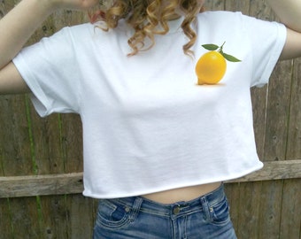 Lemon Tshirt Lemon Tee Lemon Pocket lemonade t-shirt shirt top women's Tumblr Pinterest Instagram cute lemon shirt Plus size too