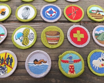 Vintage Boy Scout Patches / Boy Scout Merit Badges / Vintage Embroidered Boy Scout Patches / Boy Scout Memorabilia