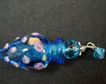 Pendant small CANISTER jar murano style glass