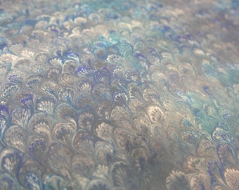Paper marbling 48 x 68 cm inkjet shore tradition 120 grams - 1