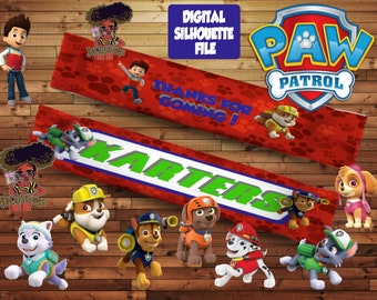 Paw Patrol Snicker Wrapper (includes fonts used)