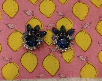 Vintage Juliana (DeLizza & Elster) Blue Earrings