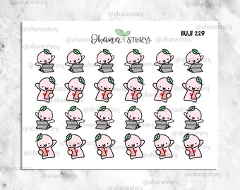 BUJI 229 | Facetime | Hand-Drawn Planner Stickers