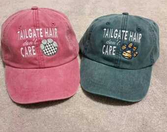 Camping Hair Don't Care Baseball Hat