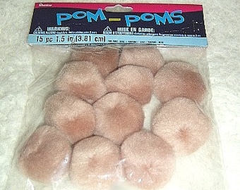 1 1/2" Pom Poms, Craft Supplies