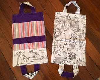Colour Me Art Supply Folder Folio Portable