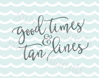 Summer Beach SVG File. Cricut Explore and more. Cut or Printable. Summer Beach Flip-Flops Beach Life Spring Bachelorette Sun Tan Lines SVG