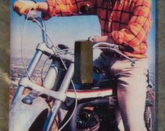 William Shatner on a hog: light switch cover plate