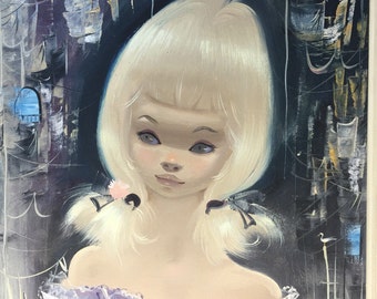 Igor Pantuhoff Painting . Doe Eyed Girl