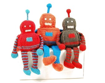 Robbie the Radiant Robot Knitting Pattern Pdf INSTANT DOWNLOAD