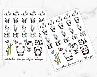 Kawaii Panda Stickers // KA007