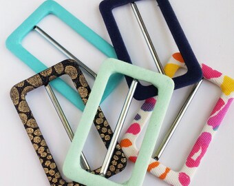 DIY Fabric belt buckles custom made in your choice of fabric, cool belt buckles, handmade fabric covered buckles, belt making supplies