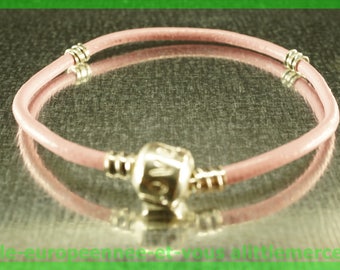 love for leather N72 European Bead Bracelet 18cm charms