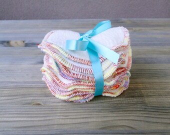 Une douzaine de coton bio visage scrubbies laver tours - 12 pièces.