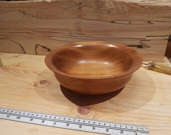 HAND TURNED Large Wooden Bowl / Reclaimed Wood Fruit Bowl