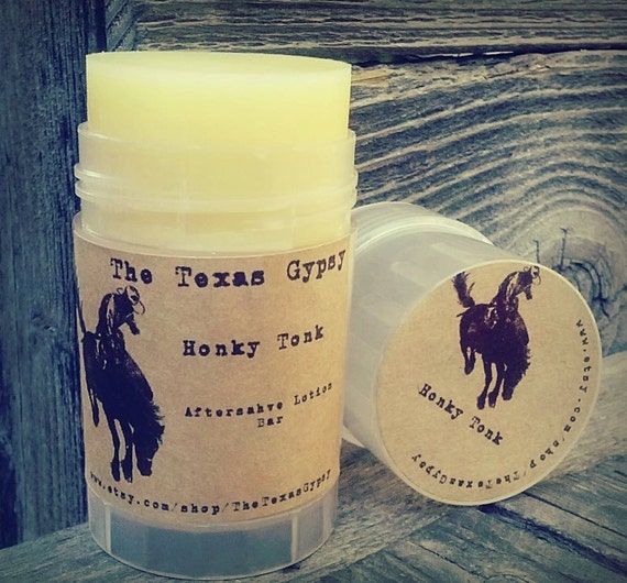 Honky Tonk After Shave Lotion Bar 2 oz (teakwood mahogany leather)