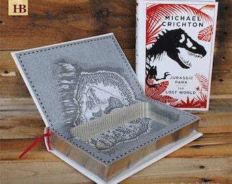 Hollow Book Safe - Jurassic Park - Leather Bound
