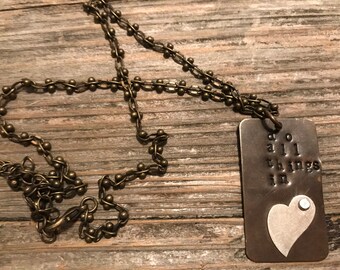 Do all things in love necklace