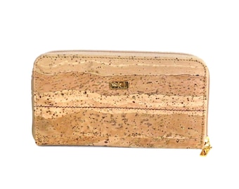 Vegan KARMYLIEGE Golden Cork bifold wallet