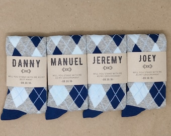 Groomsmen Proposal | Wedding Sock Label | Will you be my Groomsmen/Best Man | Groomsmen Socks & Custom Sock Labels | Groomsmen Proposal