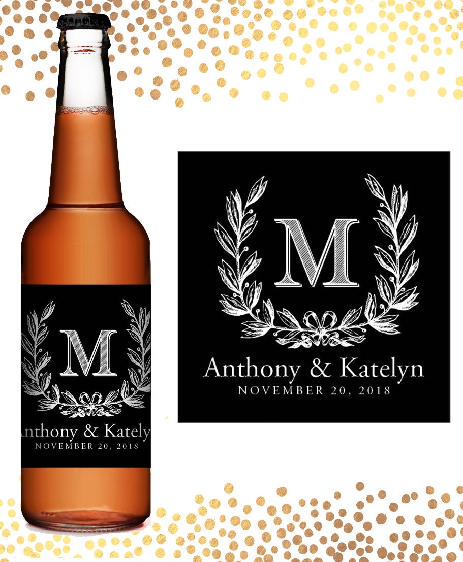 Wedding Beer Label Custom Beer Label Personalized Beer