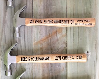 Personalized Fathers Day Hammer Customized Hammer Father of the Groom Father of the Bride Gift Anniversary Gift Father's Day gift groom