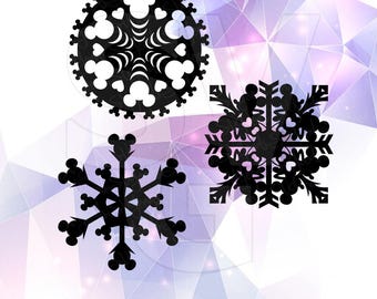 Free Free 224 Mickey Snowflake Svg Free SVG PNG EPS DXF File