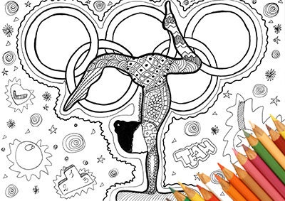 olympic coloring artistic gymnastics coloring gym coloring