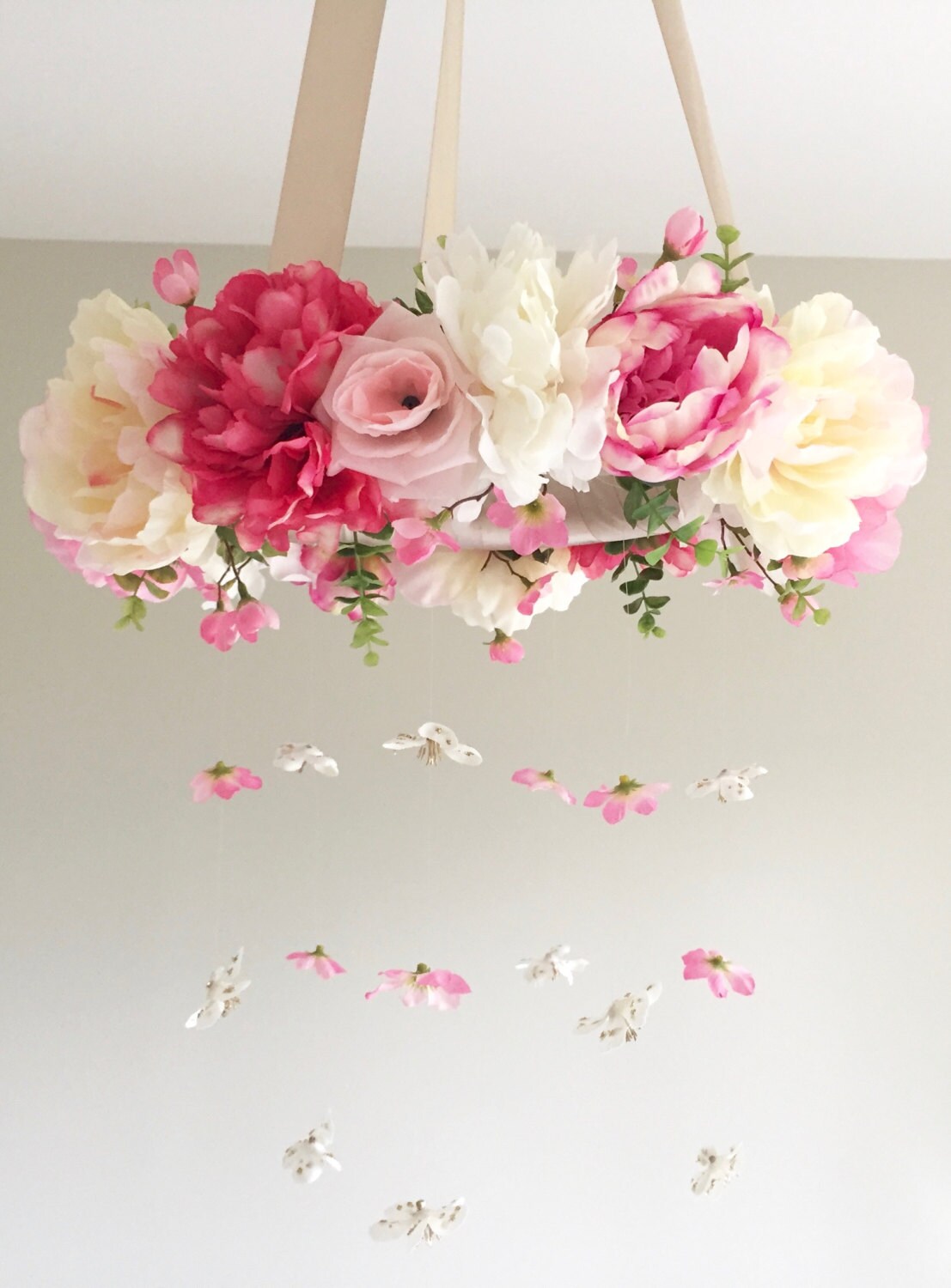 Flower Mobile Baby Mobile Floral Mobile Nursery Mobile