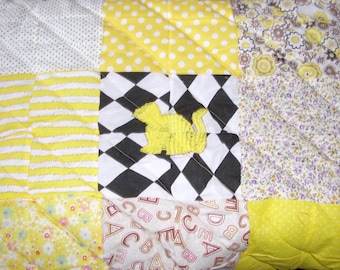 48cm Square Handmade Ferret Quilt