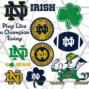 Notre dame logo | Etsy