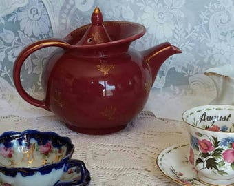 Hall Teapot Windshield Burgandy.
