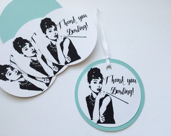 Breakfast At Tiffany's Inspired Thank You Tags