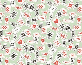 Blend Fabrics - Wonderland by Josephine Kimberling - Deck of Cards Mint
