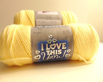 Buttercup - I Love This Yarn worsted weight 100% acrylic - 3017
