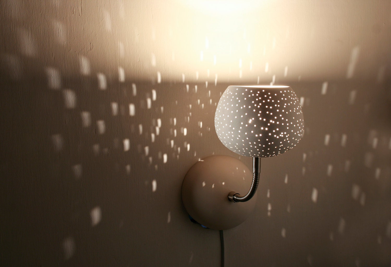 Clay Light Sconce With Touch Dimmer Plug In Version On Zoom
