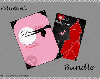 VALENTINES DAY 2-print-bundle; Instant Download -- Digital Art (8x11) .png
