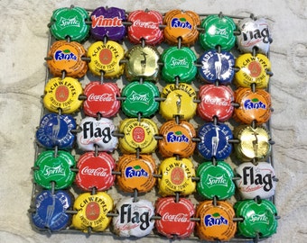 Vintage Bottle Caps Art Collectible heat protective costers.
