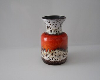 Fabulous vase by Jasba N6021018 WGP West German Pottery Midcentury Fat Lava
