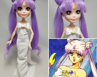 Queen Serenity 90s anime ooak doll