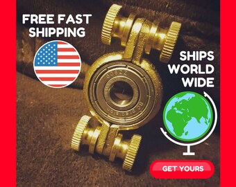 Metal Fidget Spinner | Fidget Spinner | Fidget Toy | Fidget Spinner Metal | Hand Spinner | Spinner *Bare Rounded Hammerhead*(Anxiety Relief)